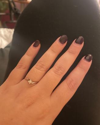 Anello akita valentine oro bianco