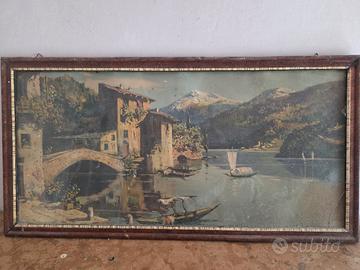 Dipinto lago. Di Como 
