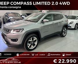 JEEP COMPASS 2.0 4WD LIMITED finanziabile/ritiro u