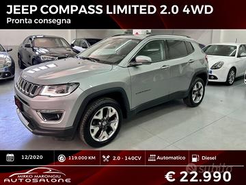 JEEP COMPASS 2.0 4WD LIMITED finanziabile/ritiro u