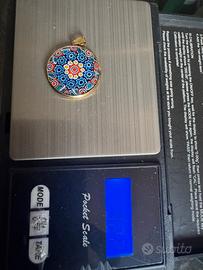Millefiori Ciondolo in Oro 18K
