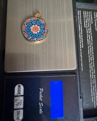 Millefiori Ciondolo in Oro 18K