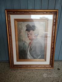 Quadro ragazzo con la sigaretta