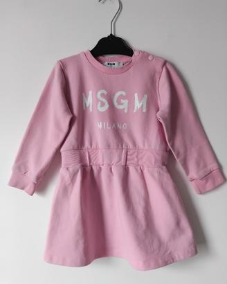 Abito in felpa rosa per bambina MSGM Kids