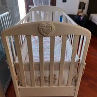 Lettino Mibb Cuore Perle Bianco