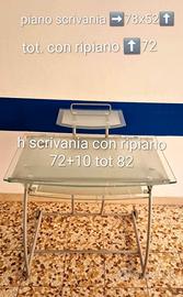 Scrivania in vetro