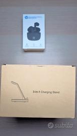 LOTTO TECH CUFFIE BLUETHOT HP + STAND RICARICA WIR