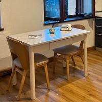 Tavolo 4 posti con piano effetto marmo