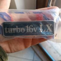 Targhetta anteriore Lancia Thema Turbo 16v LX 