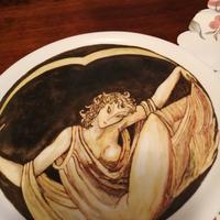 Piatto in ceramica da un'idea di Gio'Ponti. 