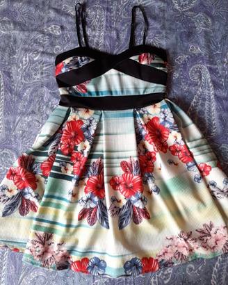 Vestito svasato fiori