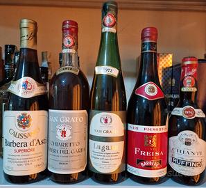 Bottiglie di vino da collezione