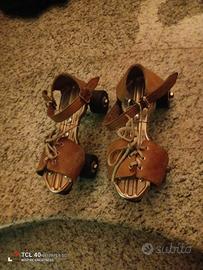 pattini vintage in cuoio  Gipron 