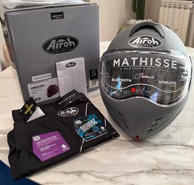 Casco Airoh Mathisse "Dark Grey" 2024 - M - NUOVO