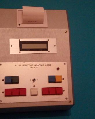 Convertitore BRAILLE-ASCII con display e stampante