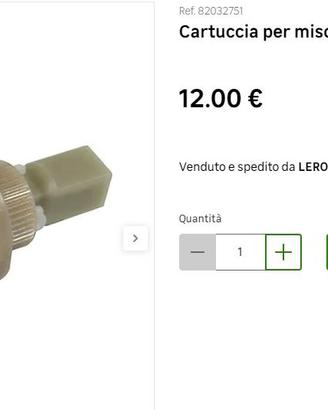 cartuccia miscelatore diametro 25