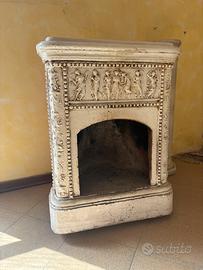 STUFA FELICI in terracotta/maiolica smaltata