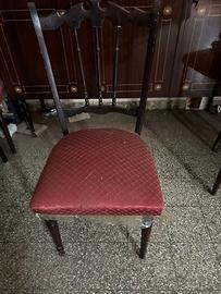 Set di 6 sedie antiche