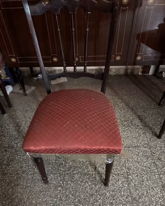 Set di 6 sedie antiche