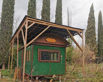 Tettoia in legno Impregnato + onduline