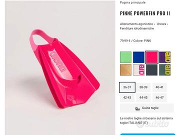 Mezze pinne Arena Powerfin