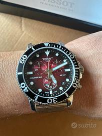 Orologio tissot seastar t120.417 red dial