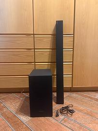 Soundbar e subwoofer