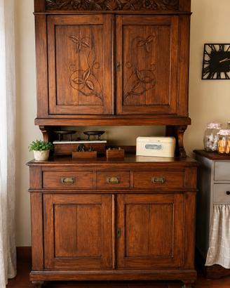 Credenza in ciliegio 4 ante intarsiate
