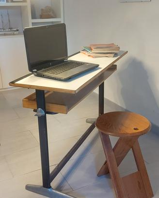  tavolino TV  design banco vintage scuola sedie 