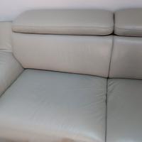 Divano Dondi salotti vera pelle 3 posti+ tavolino 