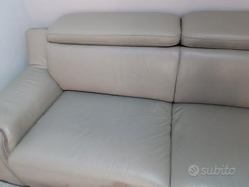 Divano Dondi salotti vera pelle 3 posti+ tavolino 