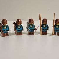 LEGO 5x Minifigures Kraken Warrior - Castle