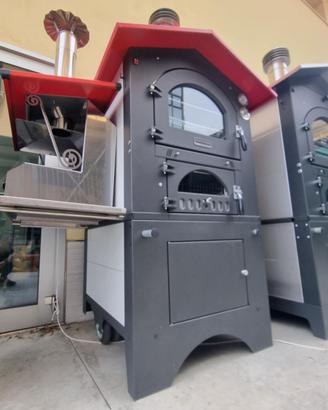 FORNO A LEGNA DA ESTERNO CON BARBECUE FONTANA ROSS