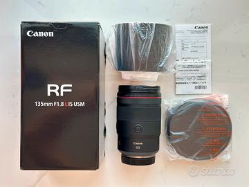 Canon RF 135mm F1.8 L IS USM + Scatola e Accessori