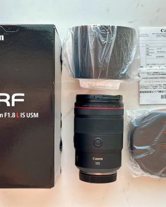 Canon RF 135mm F1.8 L IS USM + Scatola e Accessori
