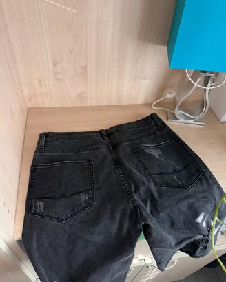 Pantaloncini ASOS denim nero slavato W32