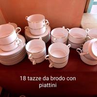 Servizio tazze da brodo porcellana