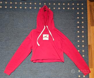 Felpa cropped Hollister