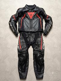 Tuta moto pelle divisibile Dainese tg 48