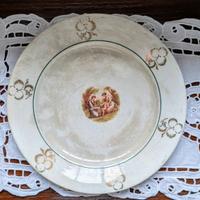 Antico piatto Società ceramica lombarda - Angelica