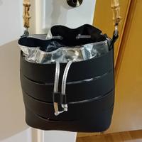 Borsa a secchiello vera pelle