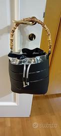Borsa a secchiello vera pelle