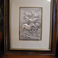 quadro in argento - cavalli