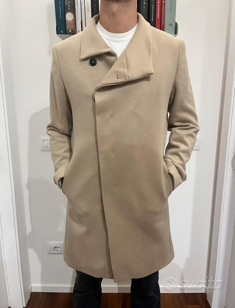 Cappotto Corto Cappotti Uomo Beige Giacche Cappotto Uomo Beige