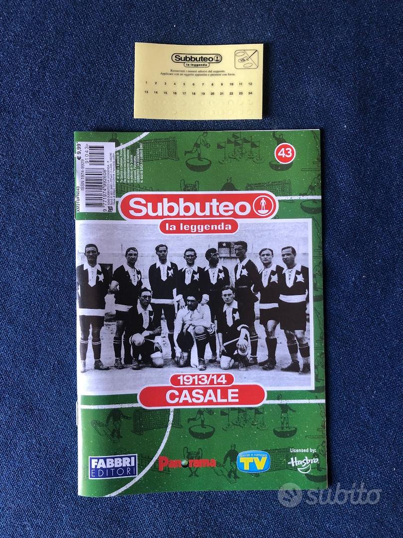 Subbuteo La Leggenda 43 - Equipe Casale 1913/14 Avec Fascicule - Fabriqué Au Danemark