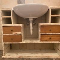 Sottolavabo rustico per bagno piu specchio