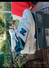 New Balance 550 Bianco Blue Groove