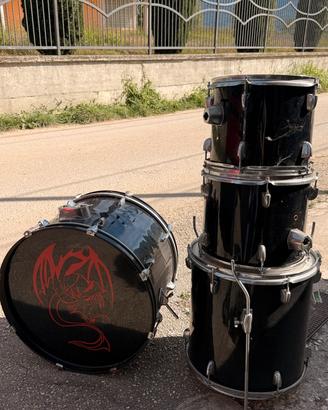 Batteria acustica ramper anni 2000 con meccaniche