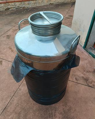 contenitore inox olio o vino