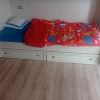 letto singolo con materasso 